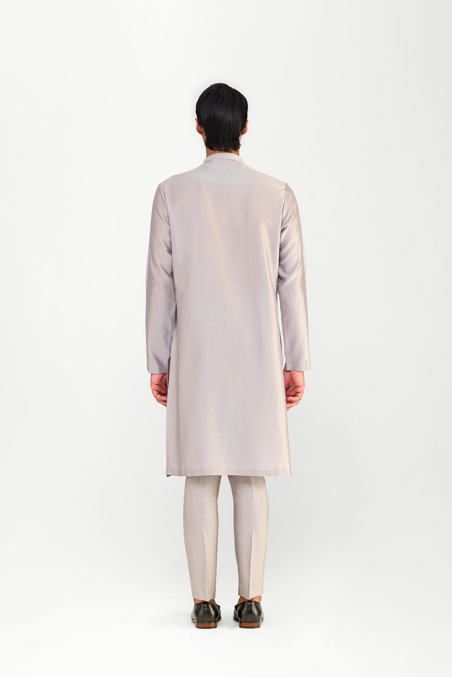 Corded Chanderi Silk Kurta Set