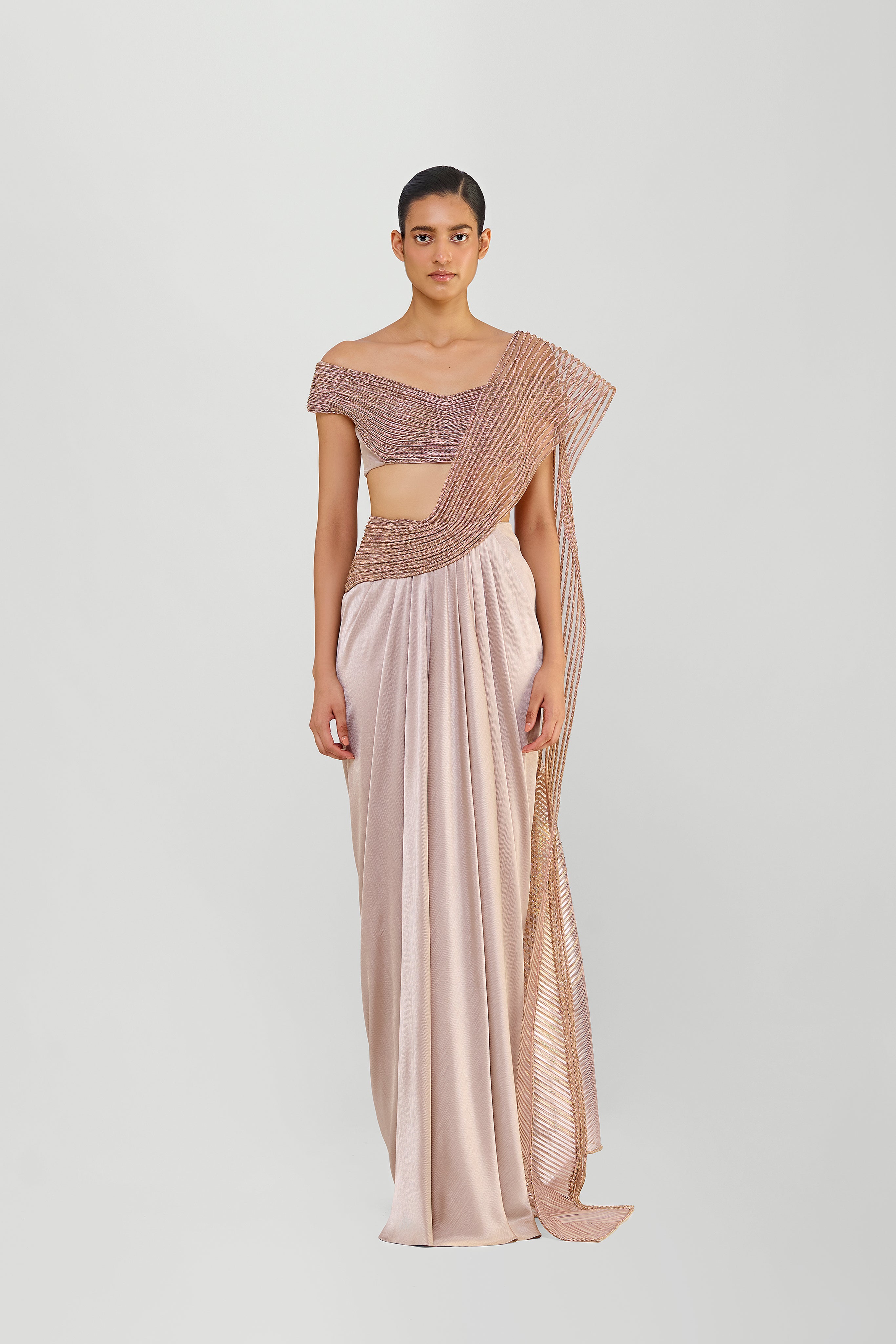 Crystalvein Draped Saree