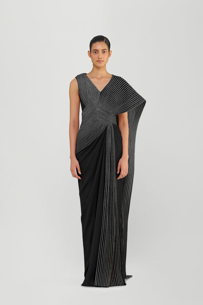 Moulded Crystalvein Saree
