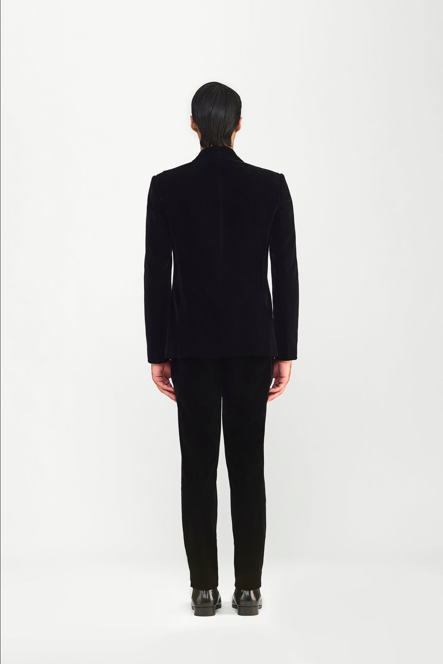 Corded Tuxedo Set In Velvette