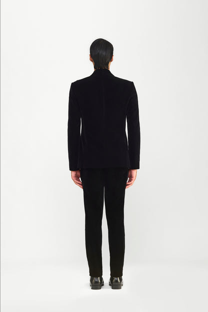 Corded Tuxedo Set In Velvette