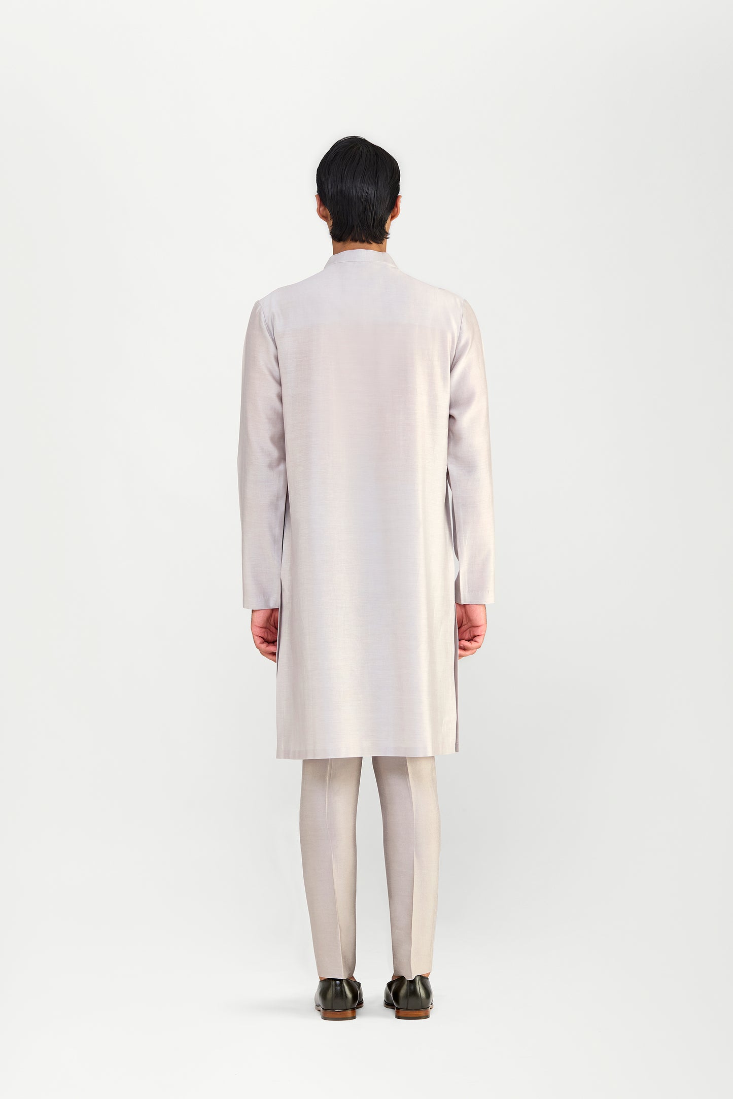Corded Chanderi Silk Kurta Set