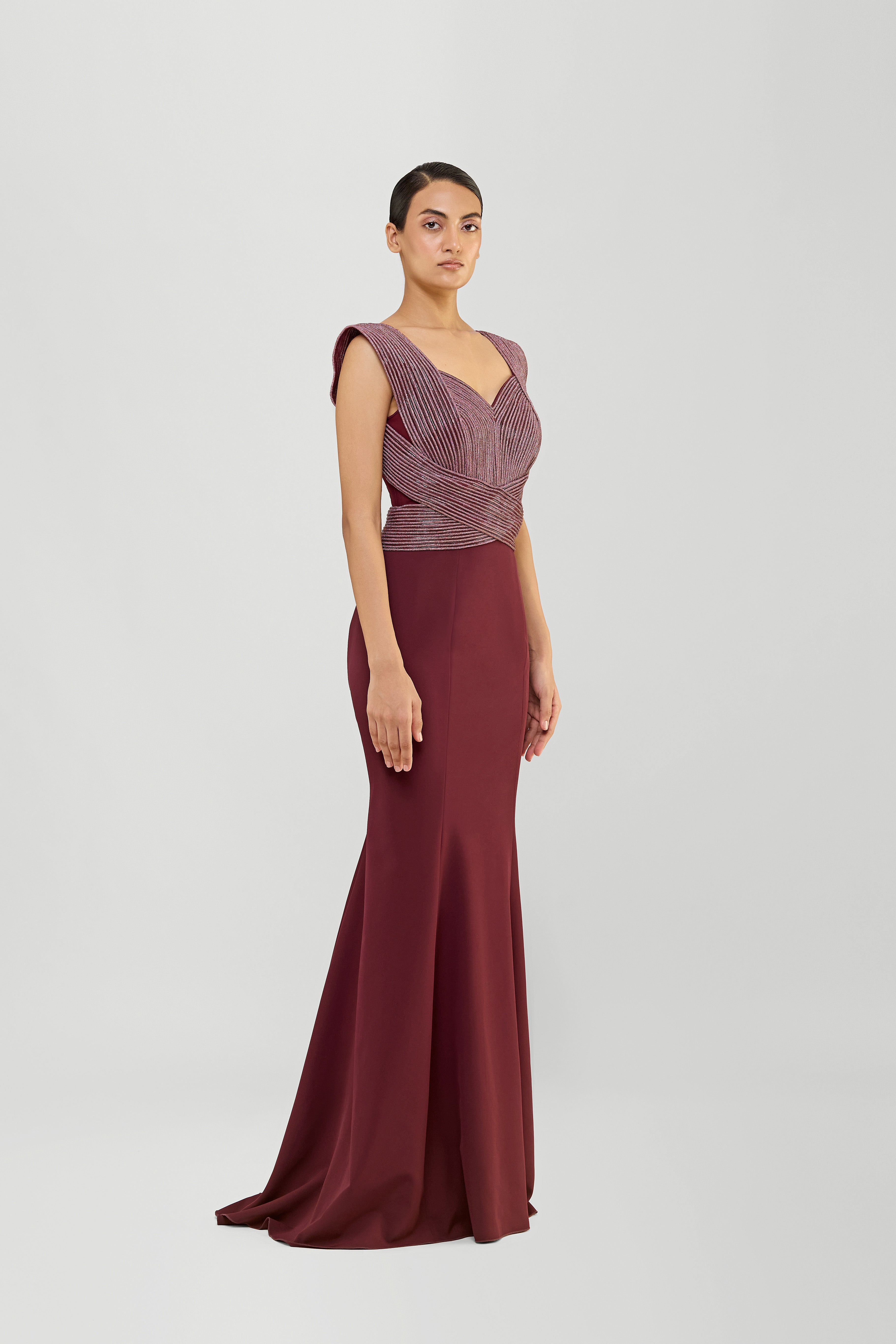 Moulded Crystalvein Gown