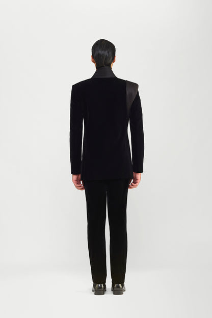 Strata Micropleated Tuxedo Set In Velvette