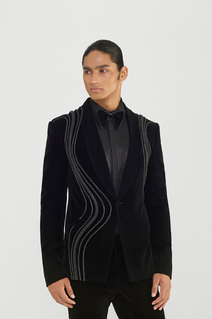 Crystalvein Tuxedo Set In Velvette