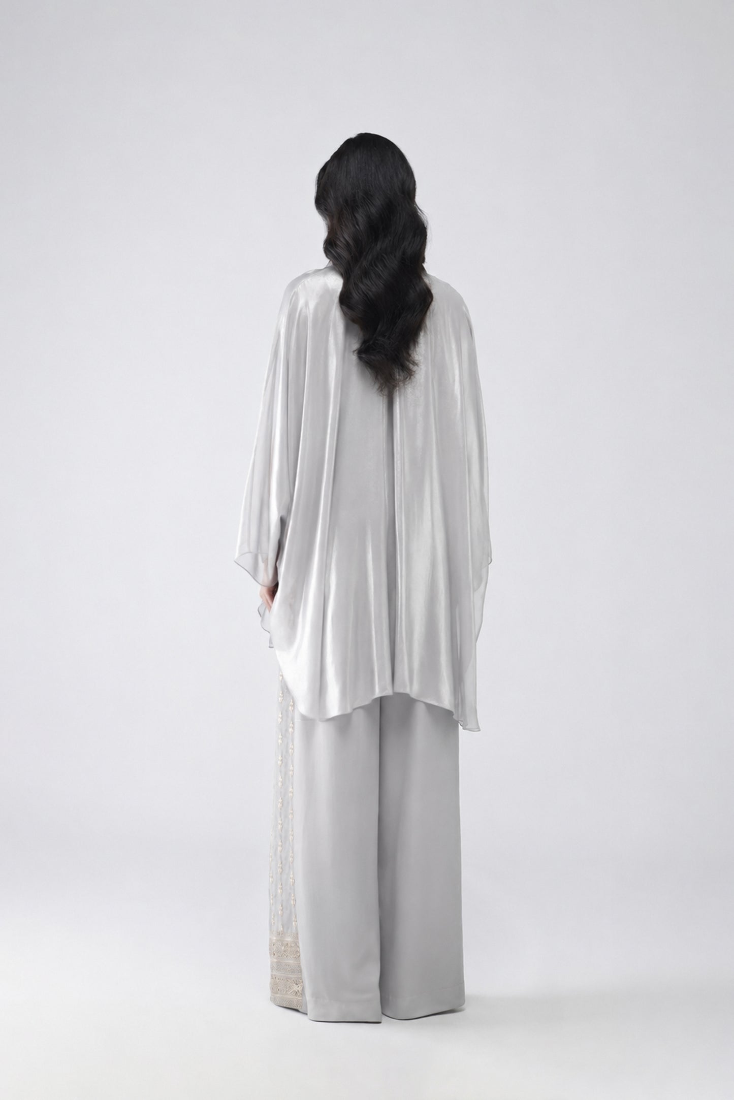 Banarsi Micropleated Cape