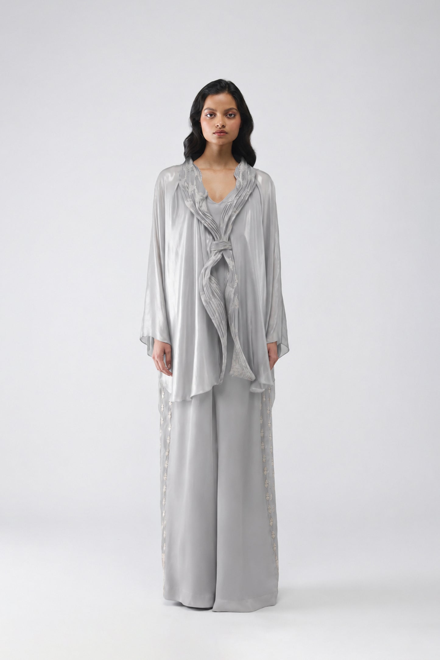 Banarsi Micropleated Cape
