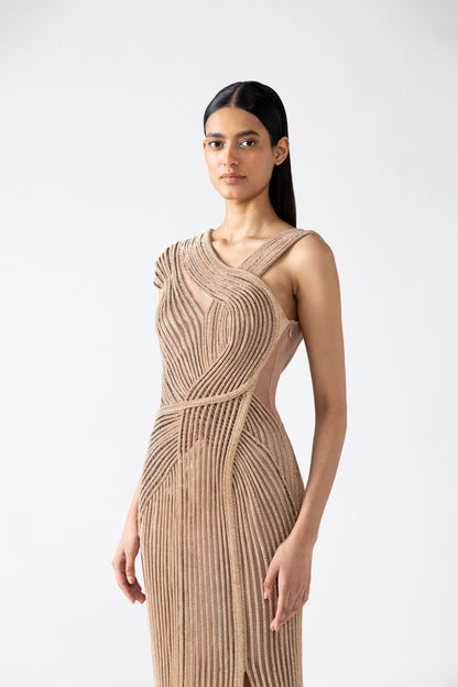 Moulded Crystalvein Gown
