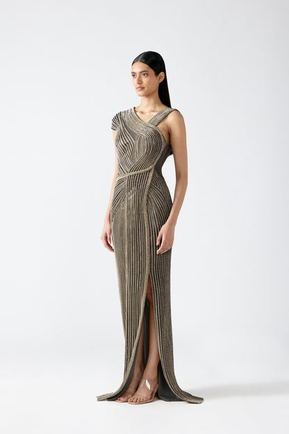 Moulded Crystalvein Gown
