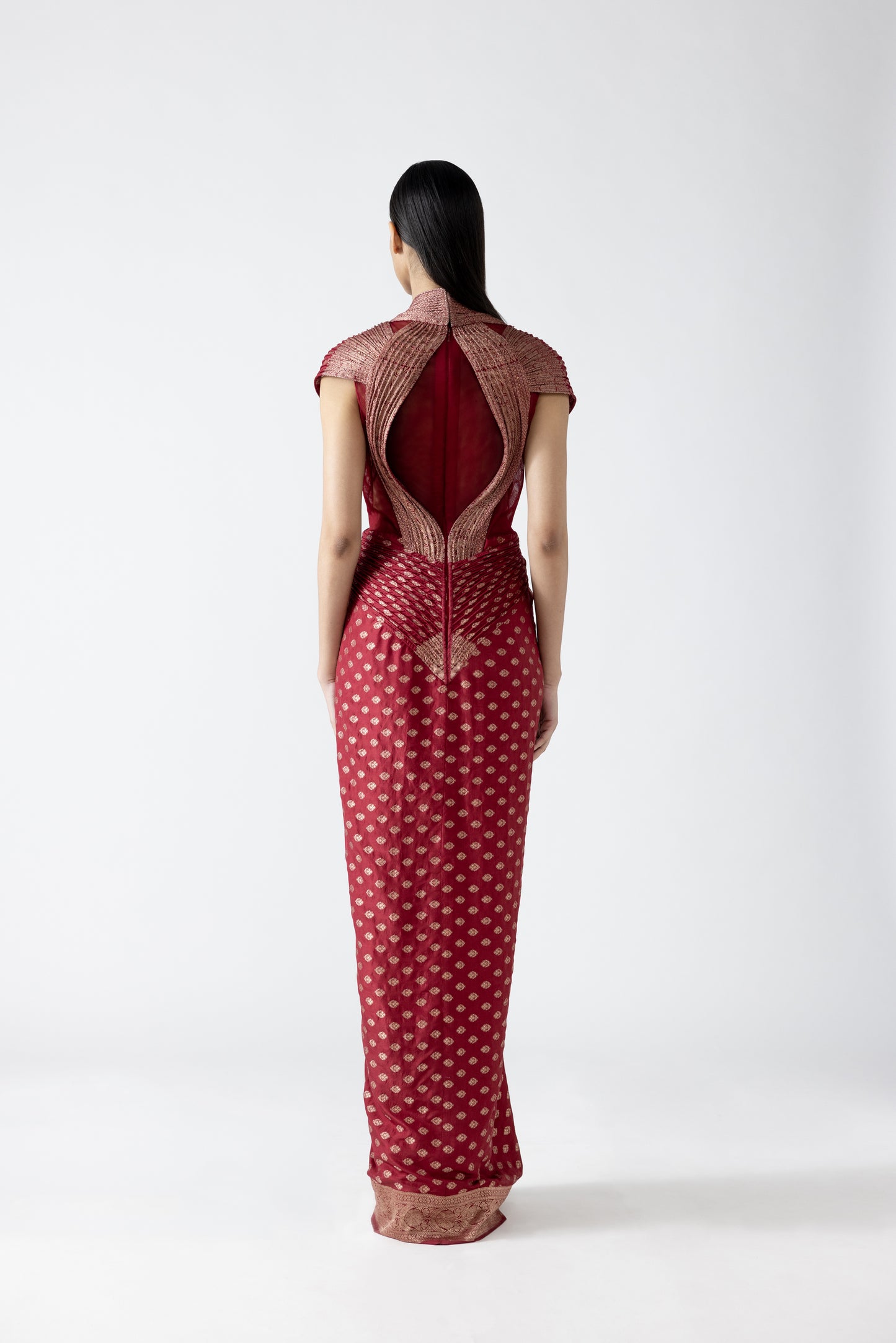Moulded Vintage Banarsi Gown