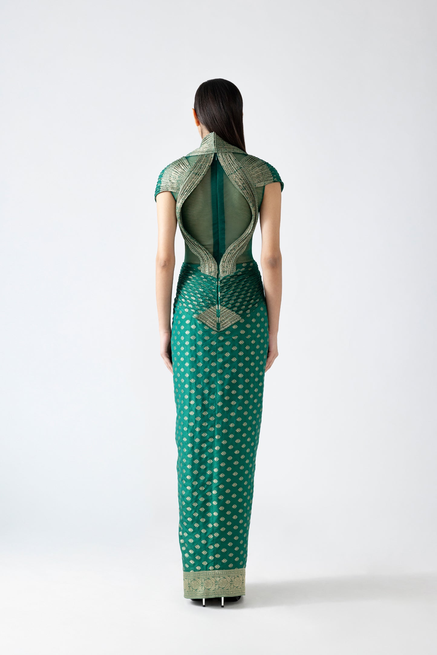 Moulded Vintage Banarsi Gown