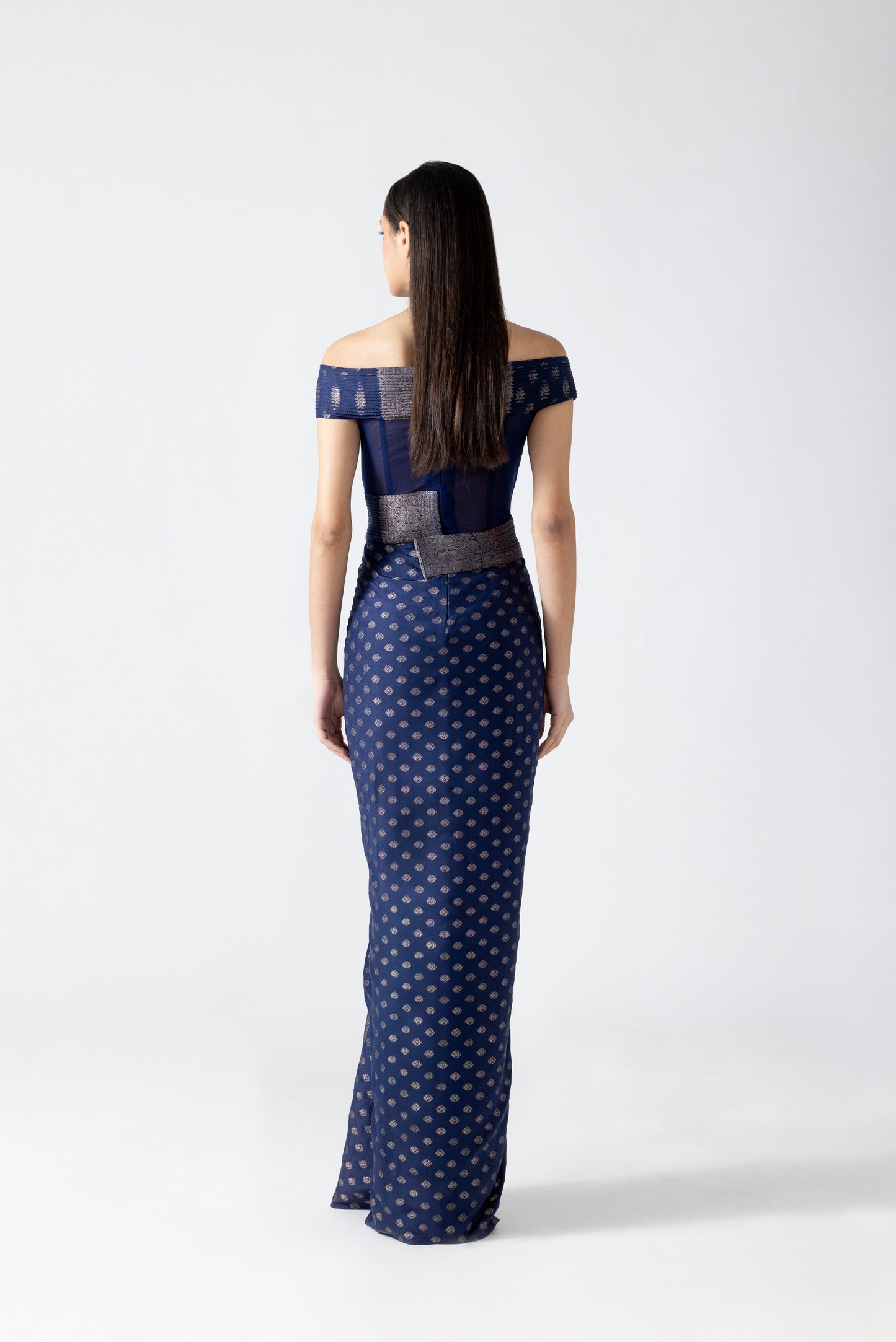 Vintage Banarsi Structured Gown
