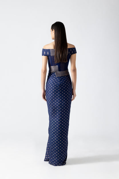 Vintage Banarsi Structured Gown