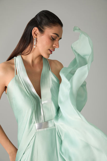 Metallic Layered Dress