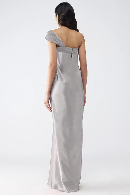 Off The Shoulder Corded Long Dress