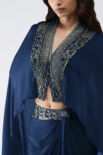 Structured  Banarsi Cape Set