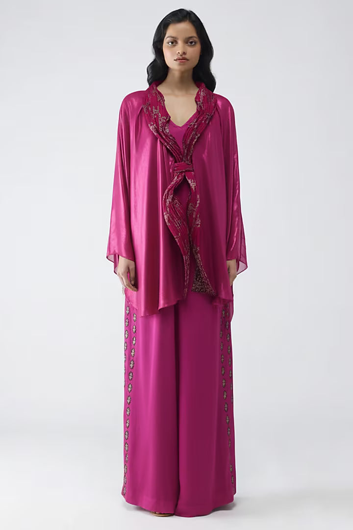 Banarsi Micropleated Cape