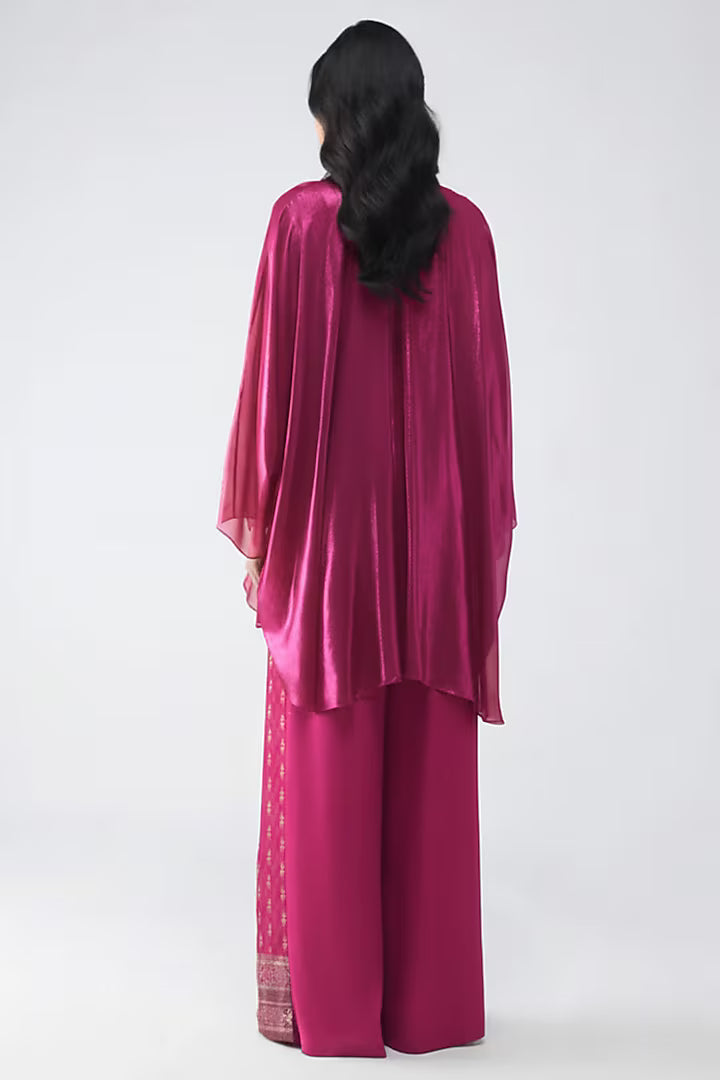 Banarsi Micropleated Cape