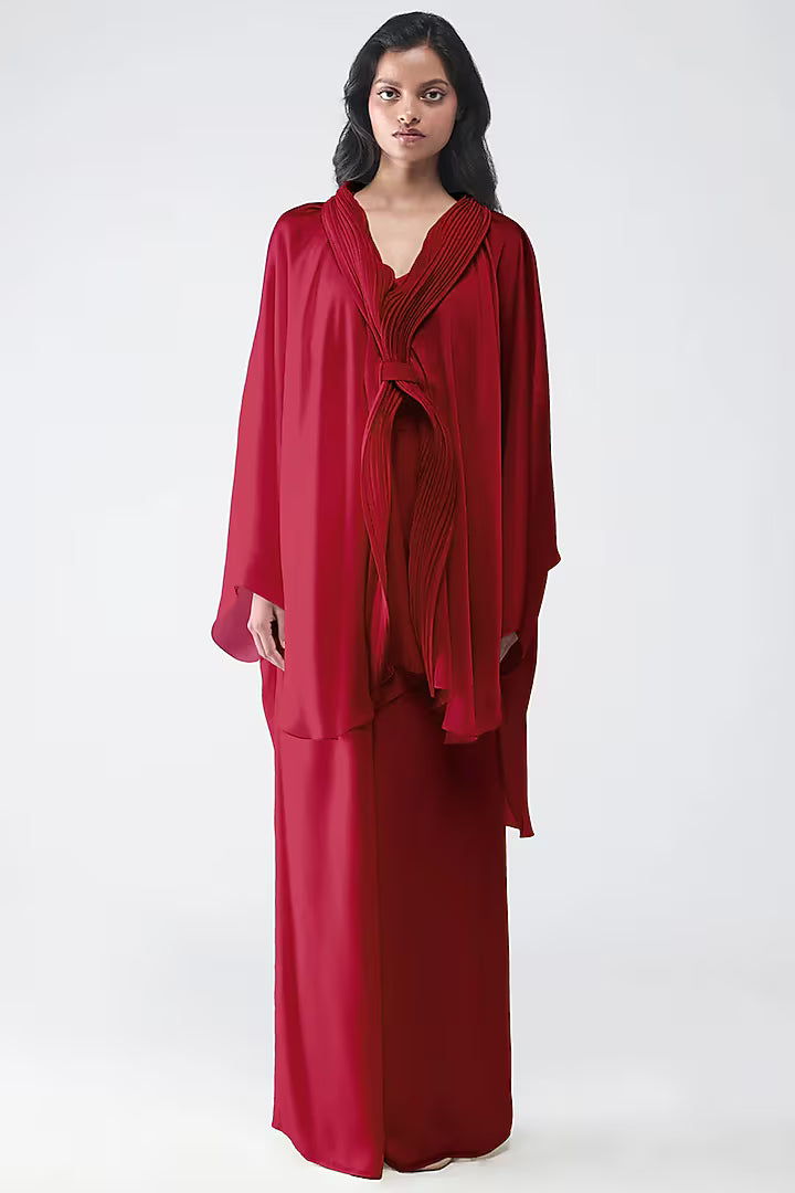 Banarsi Micropleated Cape