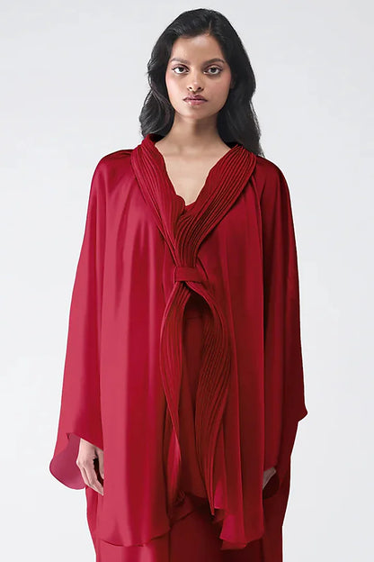 Banarsi Micropleated Cape