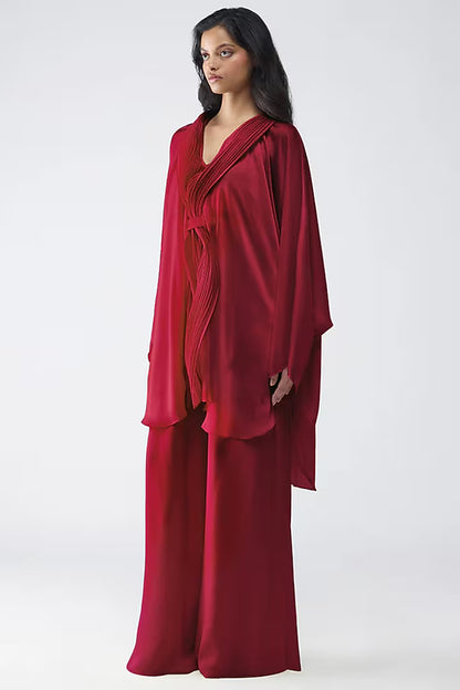 Banarsi Micropleated Cape