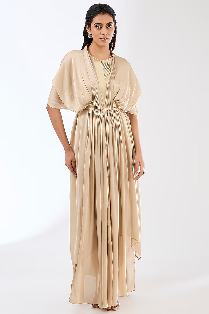 Pleated Layered Dress