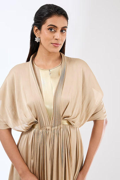 Pleated Layered Dress