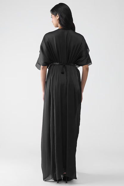 Layered Banarsi Pleated  Dress