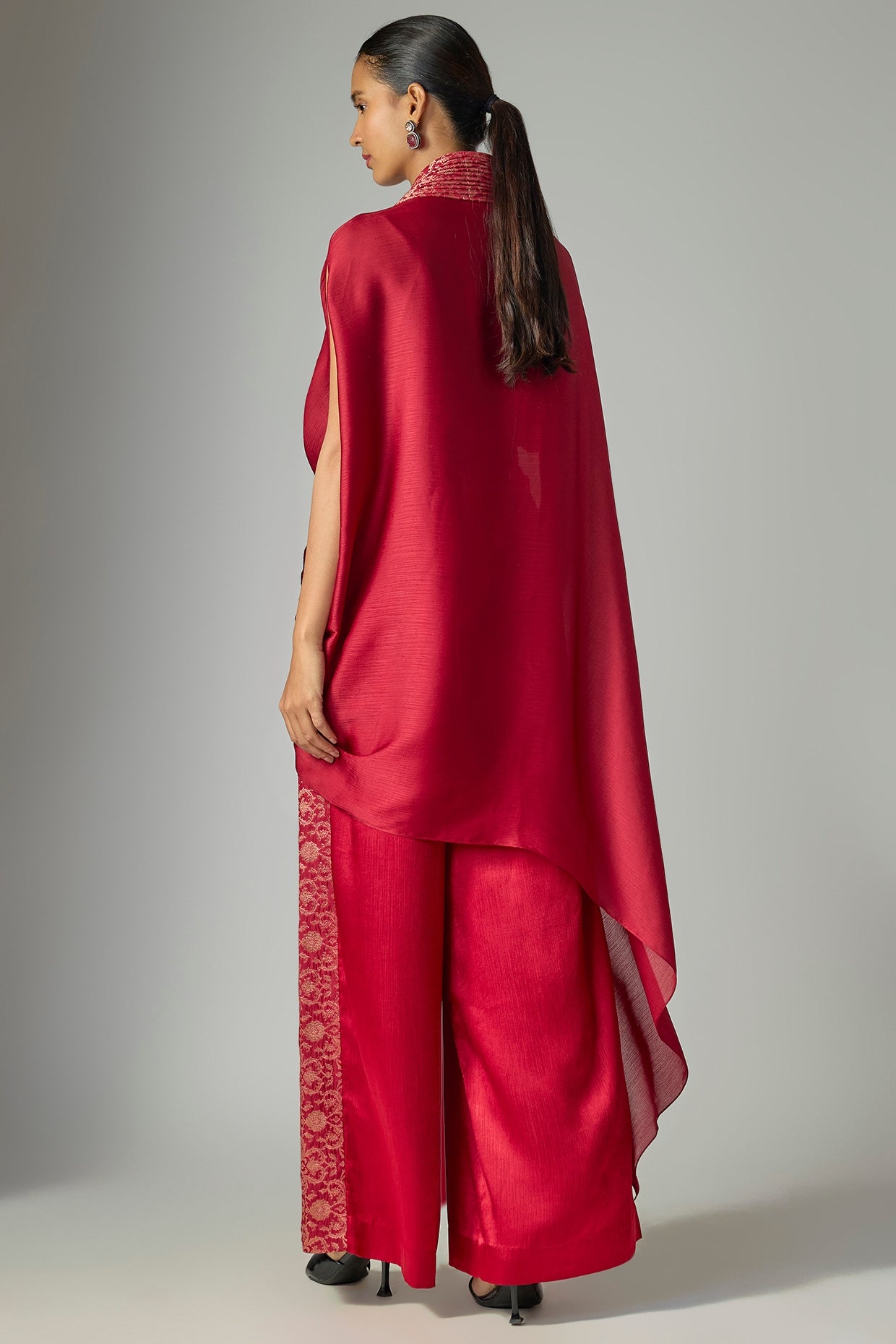 Banarsi One-Sleeve Cape