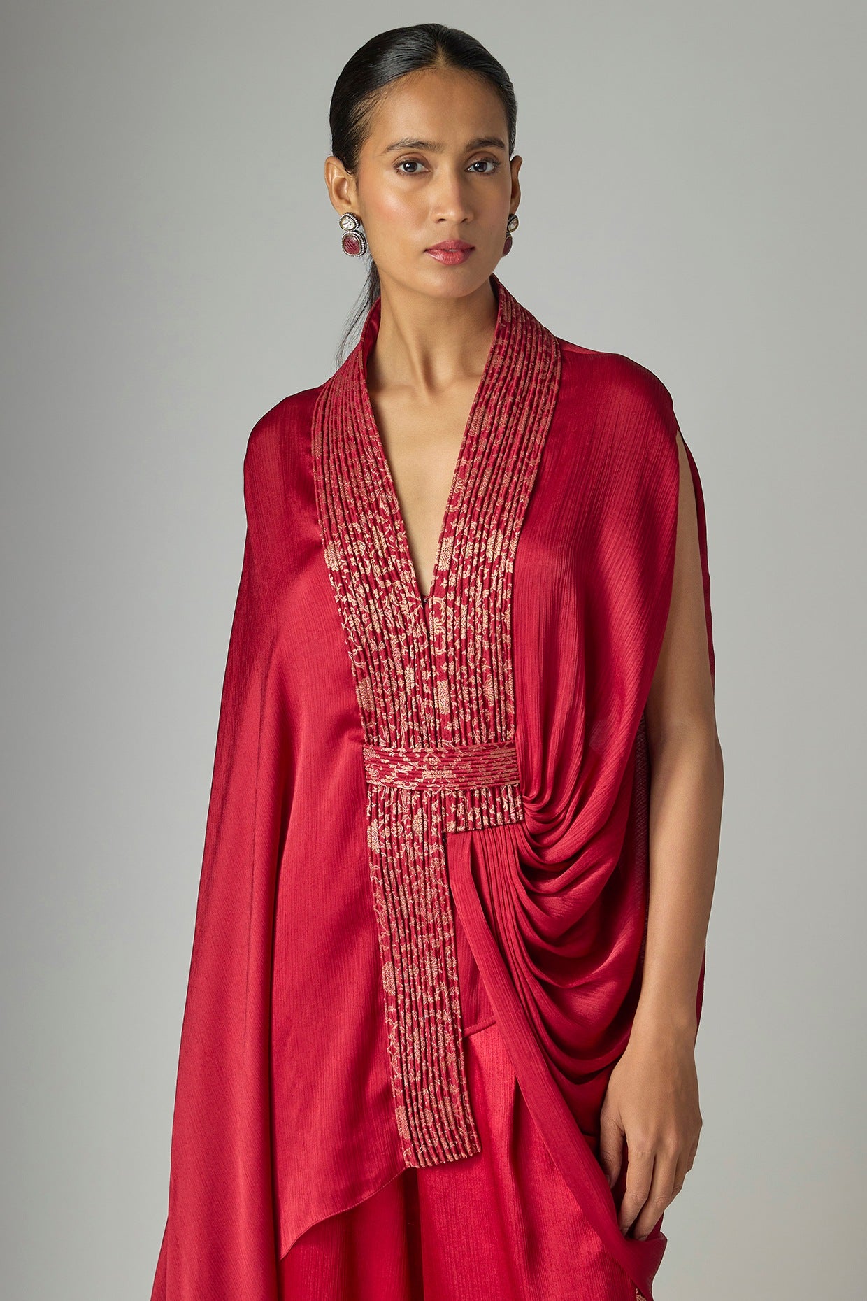 Banarsi One-Sleeve Cape