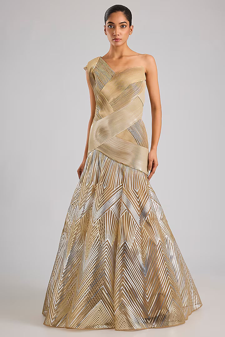 Structured Flared Gown