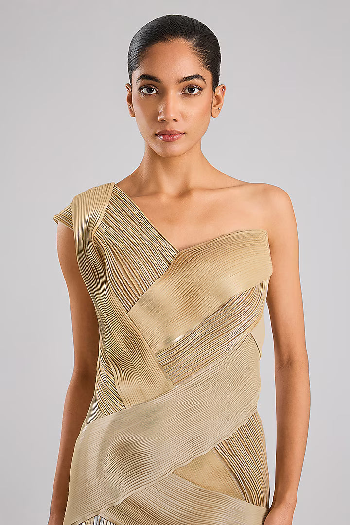 Structured Flared Gown