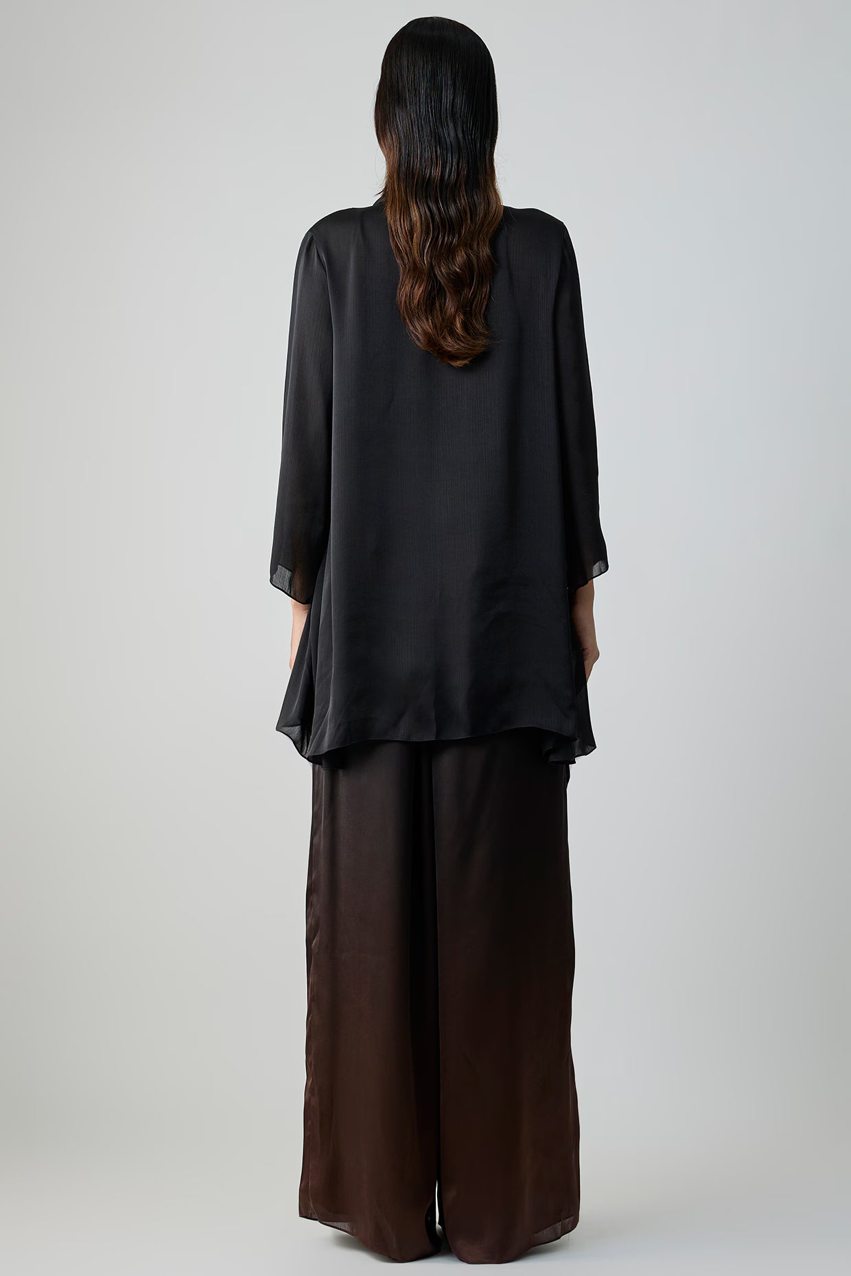 Satin Chiffon Cape