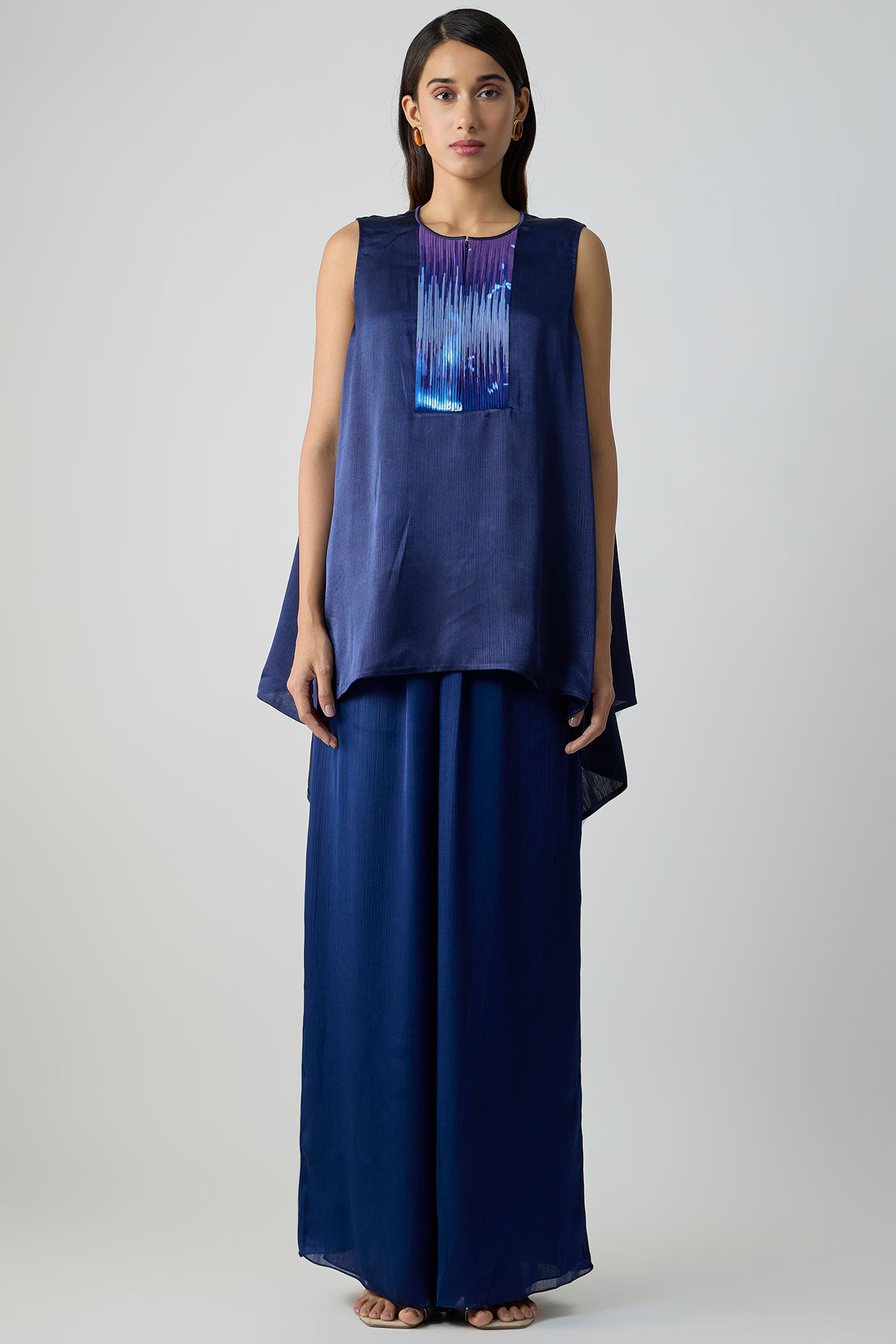 Satin Chiffon Top