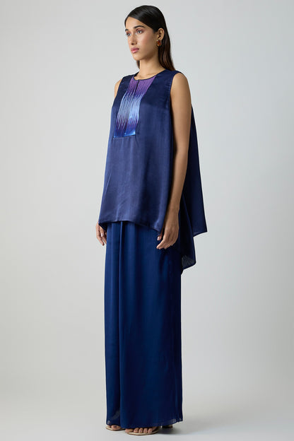 Satin Chiffon Top