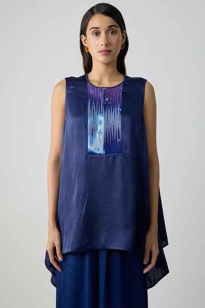 Satin Chiffon Top