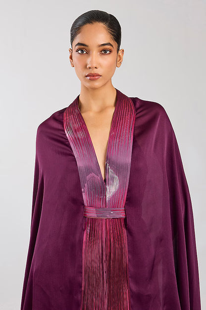 Satin Chiffon Cape