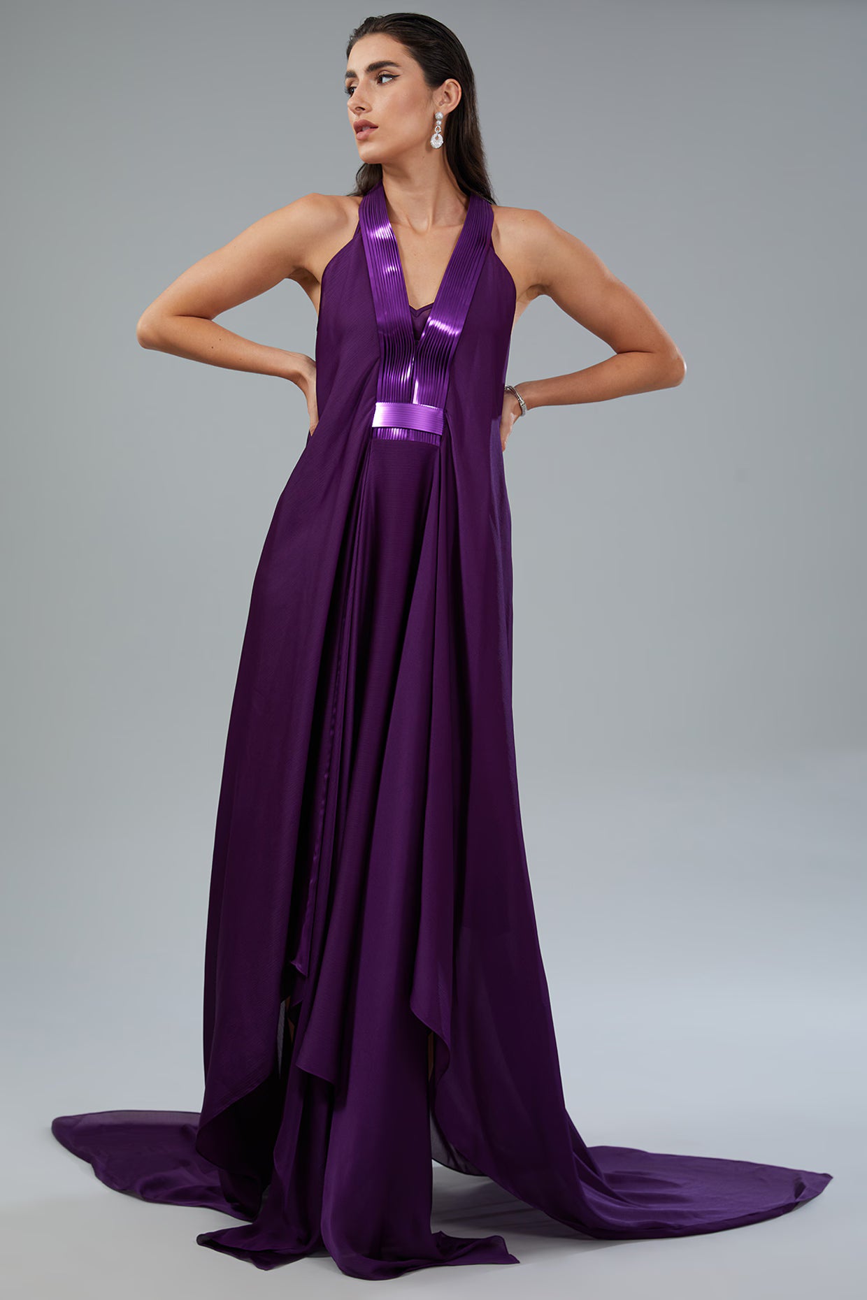 Metallic Layered Dress