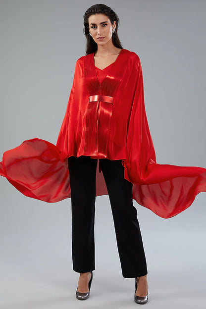 Metallic Structured Cape