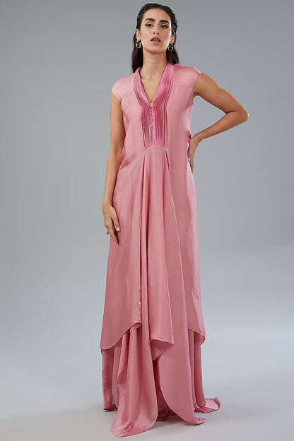 Metallic Layered Dress