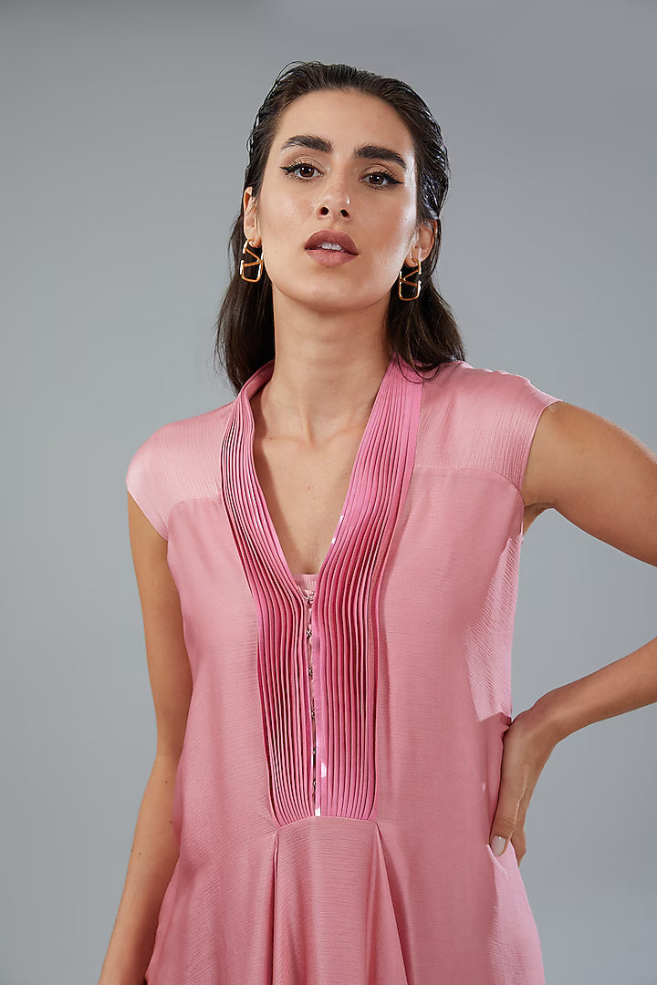 Metallic Layered Dress