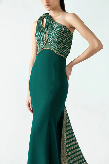 Moulded Vintage Banarsi Fishtail Gown