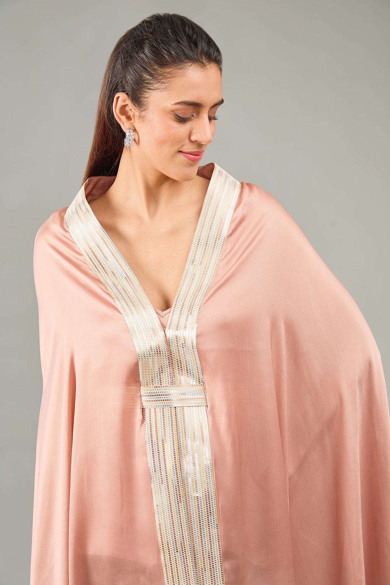 Metallic Structured Cape