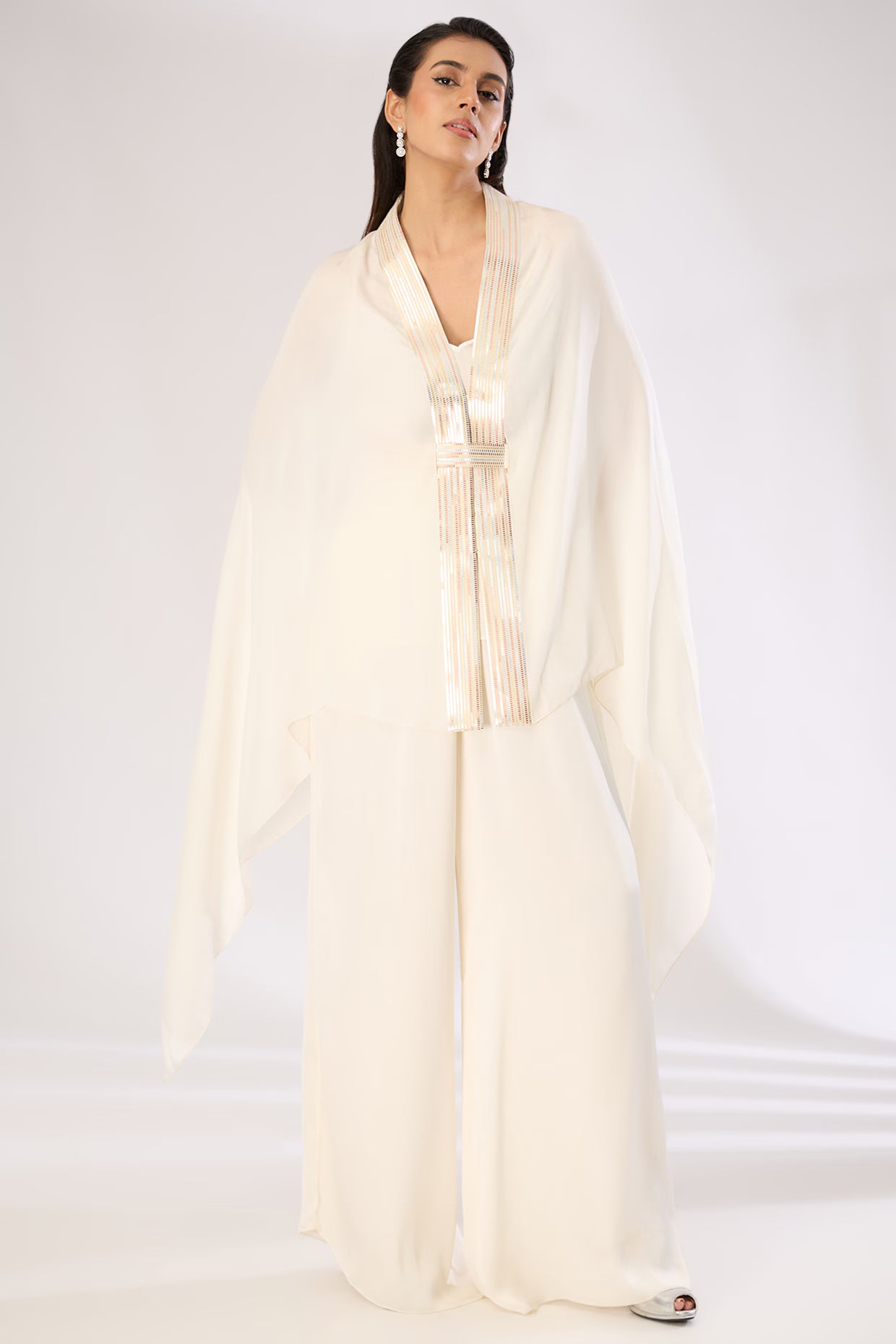 Metallic Structured Cape