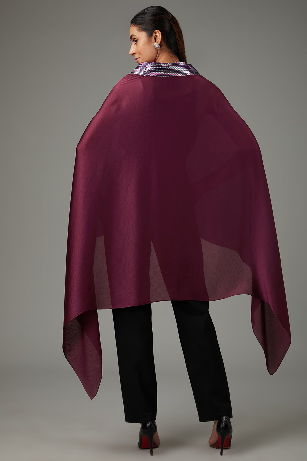 Metallic Structured Cape