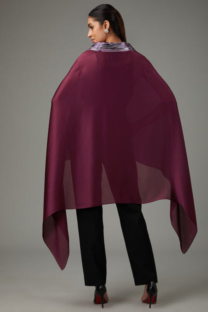 Metallic Structured Cape