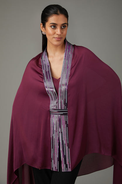 Metallic Structured Cape