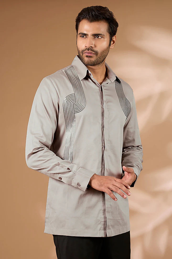 Satin Cotton Shirt