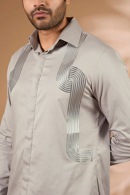 Satin Cotton Shirt