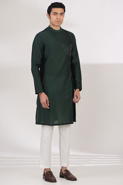 Silk Chanderi Metallic Kurta
